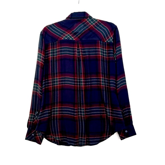 Rails Hunter Plaid Shirt Flannel Button Up Dark Grunge Cabincore Size Medium - Picture 4 of 8